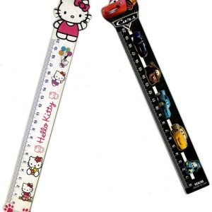 خط کش چوبی 20 سانتی فانتزی